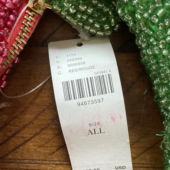 Women’s Anthropologie Tate Beaded Fruit Watermelon Bag Purse New NWT - Picture 3 of 6